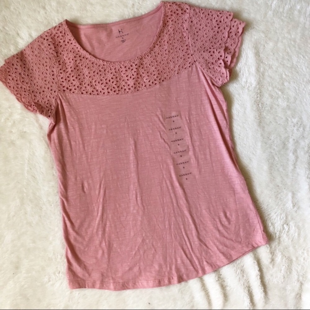 Hannah mauve cut out t-shirt